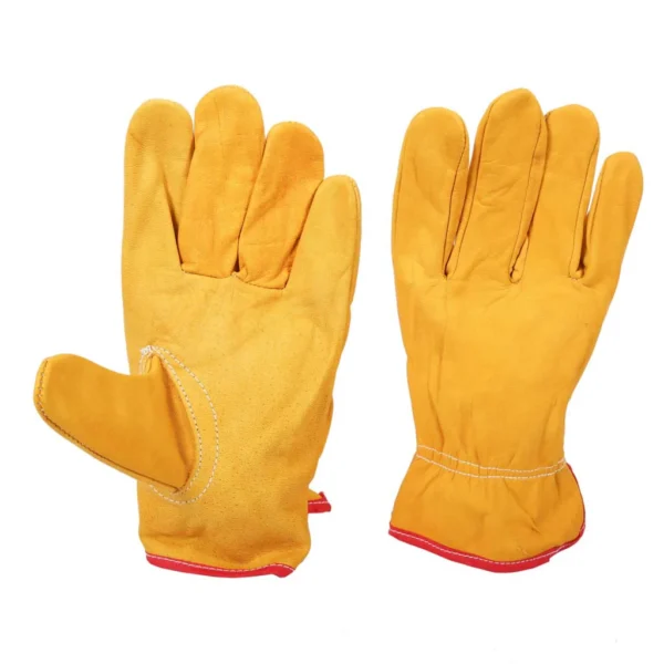 GUANTE PIEL AMARILLO 12"